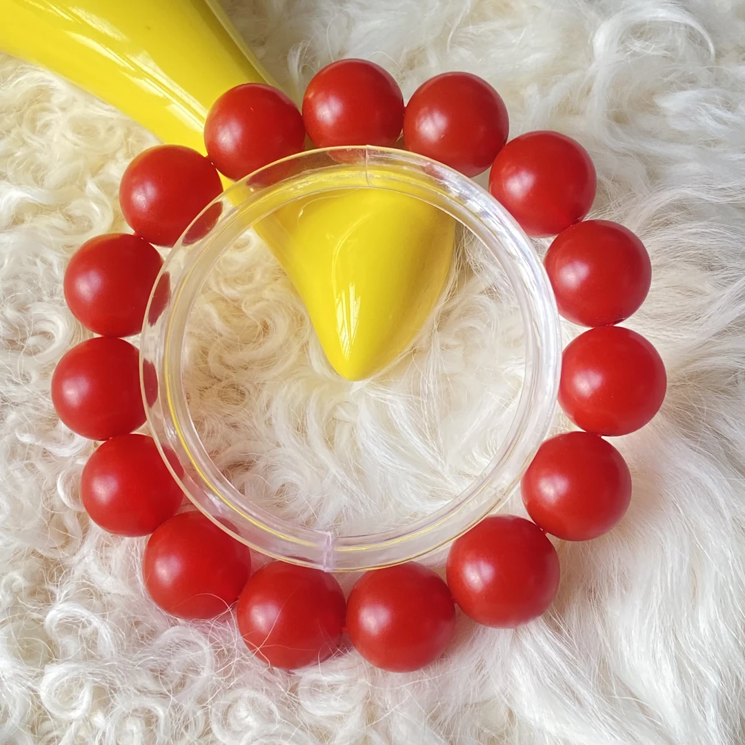 老矿料 14mm哑光 手串女士单圈 玛瑙色正带证