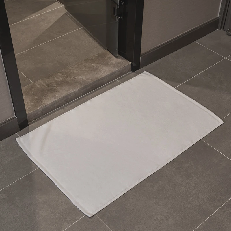 丽豪居酒店白色浴室吸水垫32纯棉柔软纯色全棉吸水速干吸水防水垫