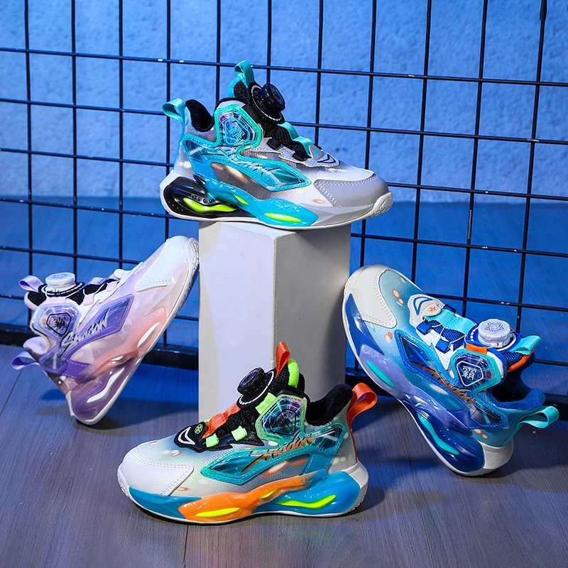 【专业篮球鞋】儿童篮球鞋秋冬新款皮面防水防滑软底轻便运动鞋