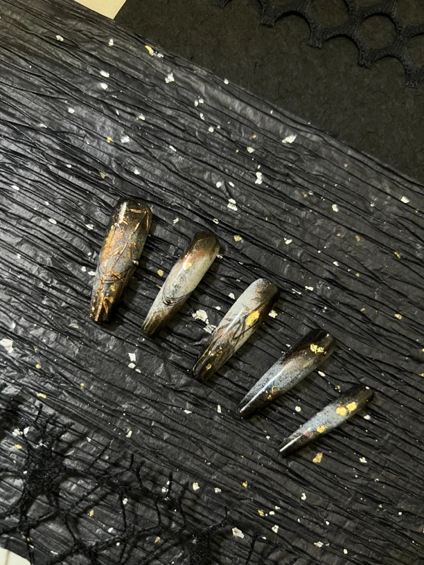 【黑竹】手绘竹新中式穿戴甲