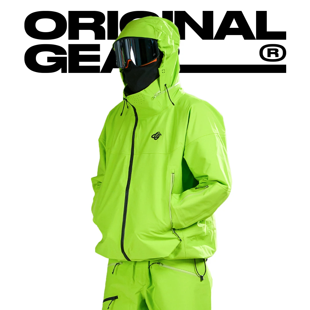 ORIGINAL GEAR原器 3L压胶防水冲锋衣滑雪服外套硬壳野雪轻量化