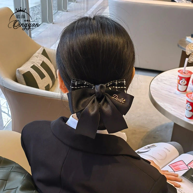 头花女职业工作发网空姐盘头发护士盘发头饰银行酒店网兜发饰高级