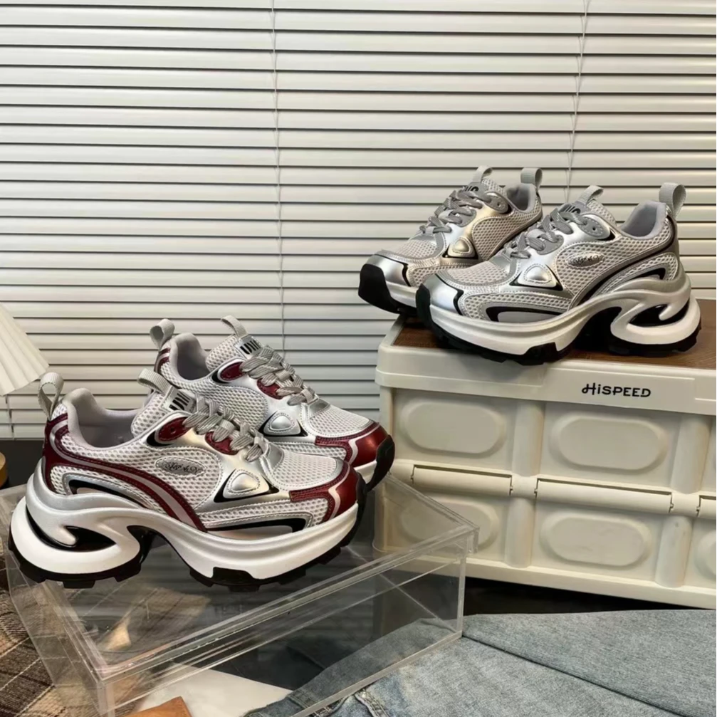 【有运费险放心拍】艾微妮-秋冬女士加棉增高百搭老爹鞋JC-2099