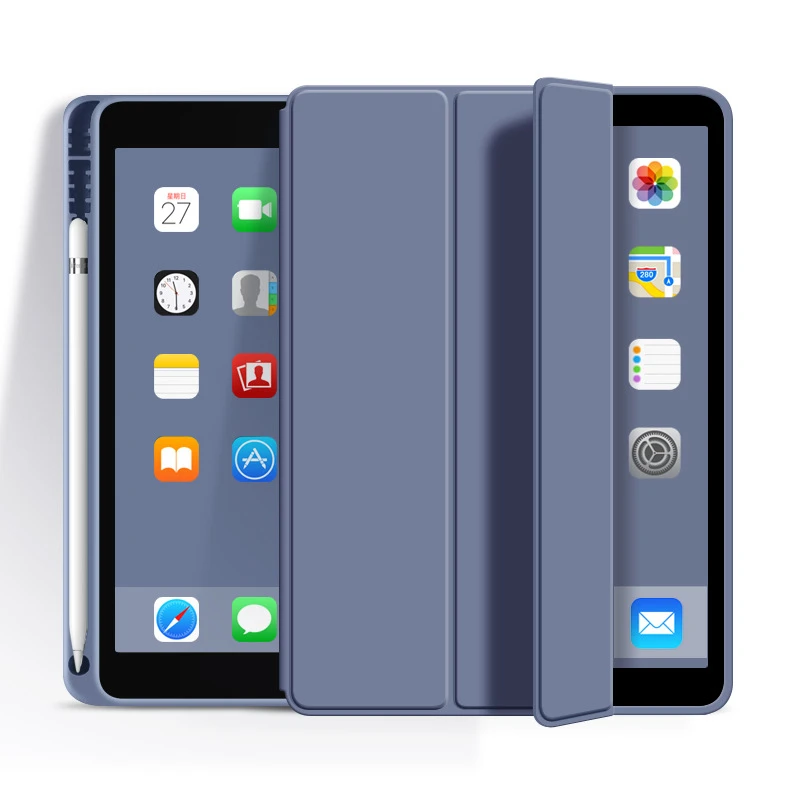 琪昱A2588/A2591三折带笔槽保护套2022ipadAir4/5平板电脑保护壳