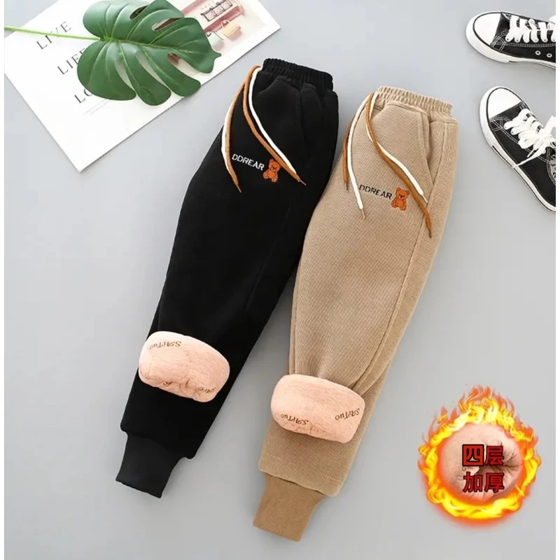 【四层夹棉】抗寒-15°外穿冬厚棉裤一条过冬男女童冬季秋冬保暖加厚