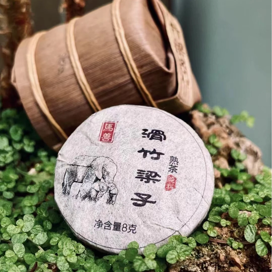 滑竹梁子头春老树熟茶8克/7片一提
