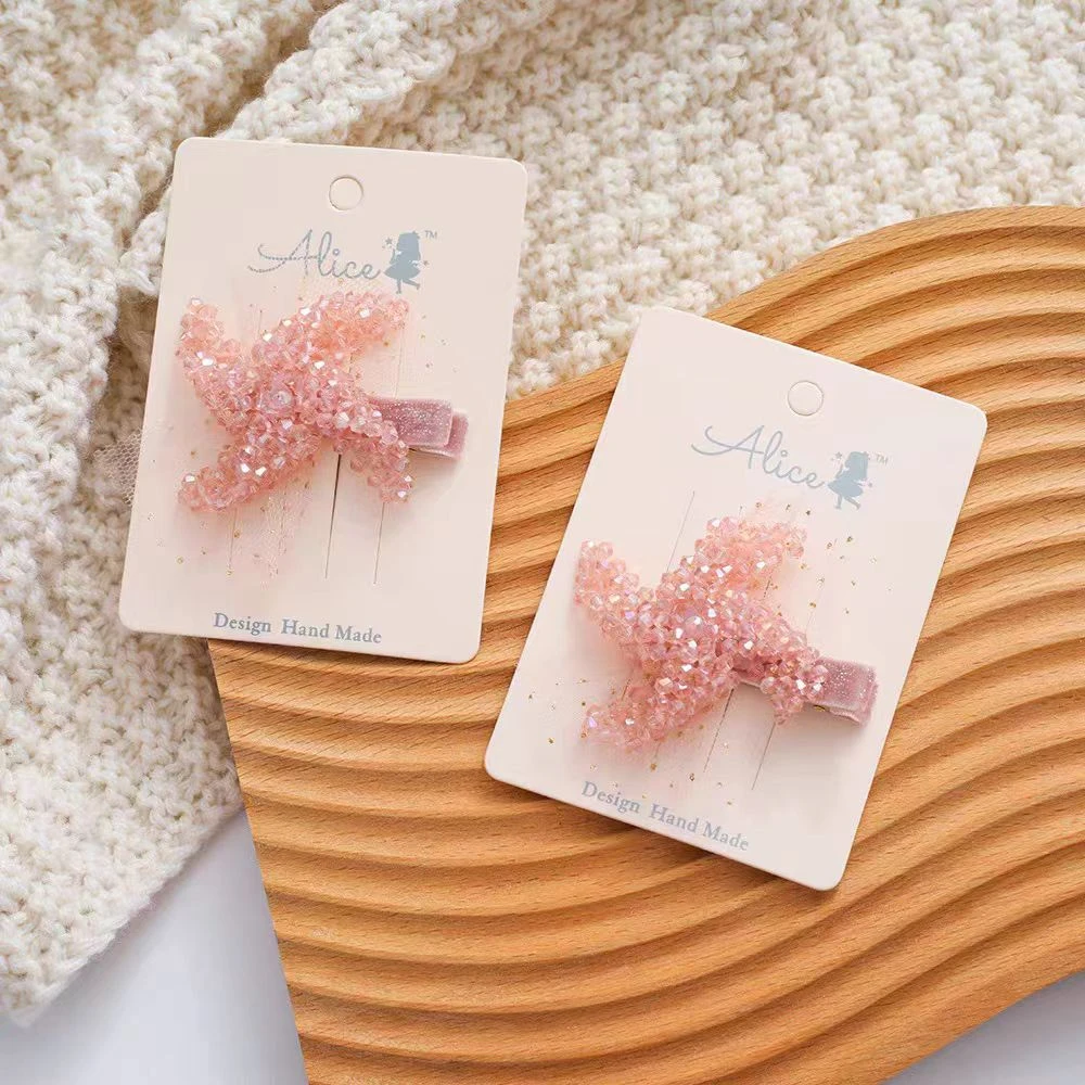 儿童公主发夹风车串珠发夹