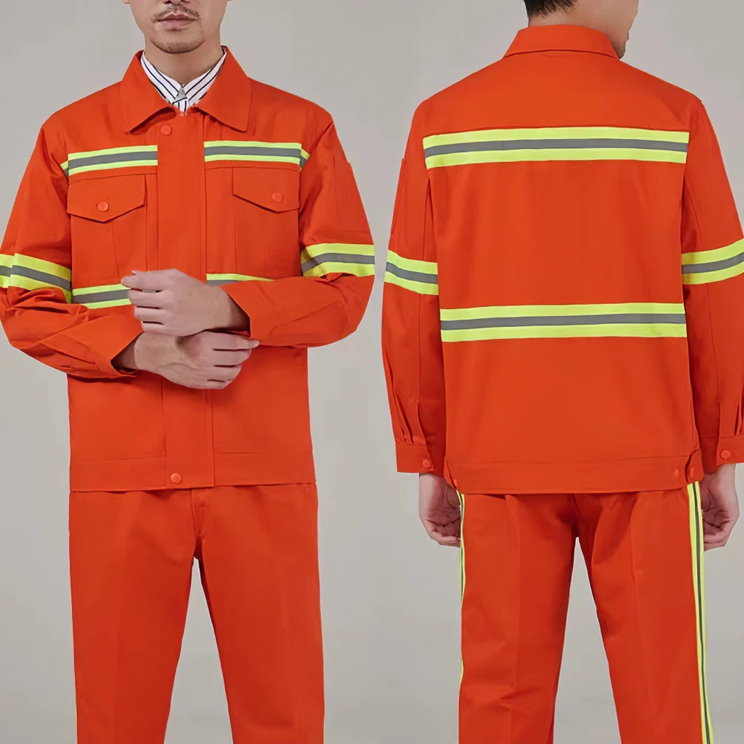 环卫男女式工作服套装春秋反光条保洁园林路政救援透气耐磨工作服