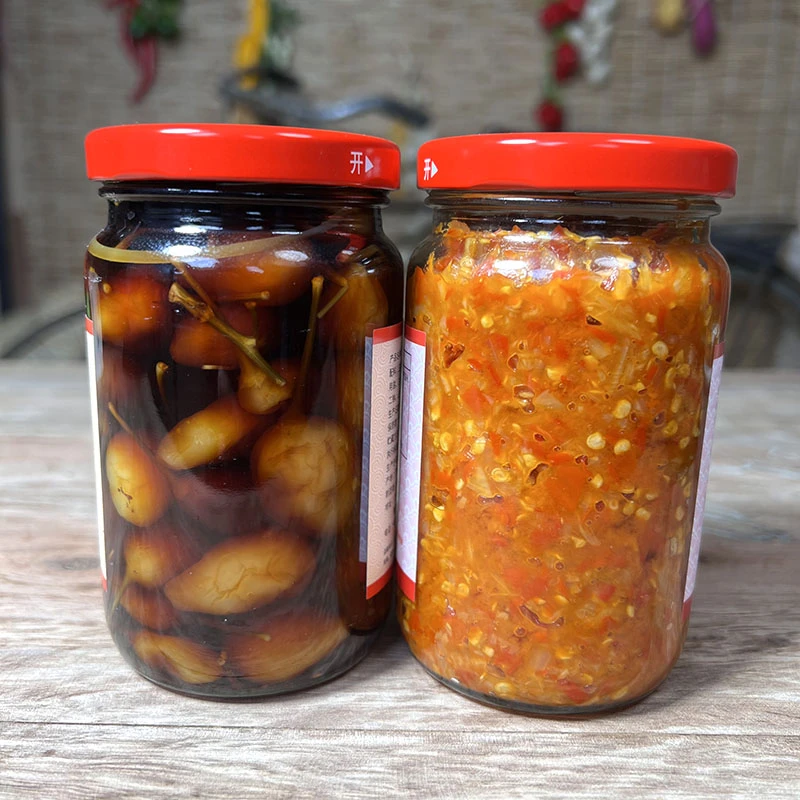 【混合装】酱香五彩泡椒300g/瓶蒜头剁椒酱荞头酸香辣脆口下饭菜