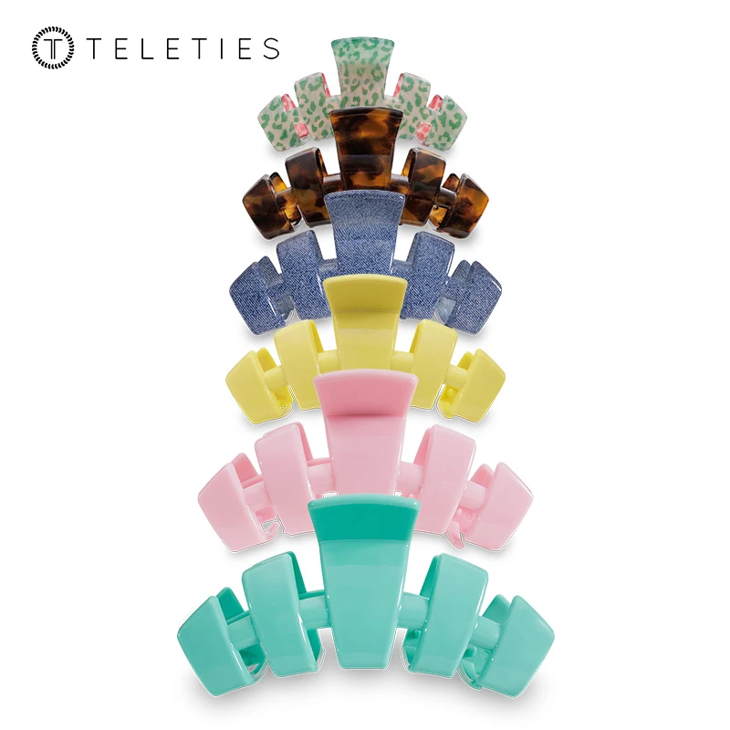 TELETIES发夹发抓美国进口高级感女后脑勺鲨鱼夹盘发卡优雅头饰