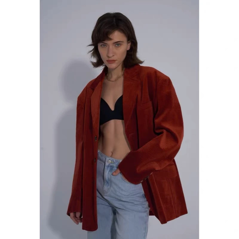 HEEMMI独立设计 新品过年灯芯绒西装男女同款