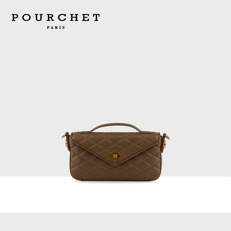 POURCHET/宝榭法国原创设计 OPERA 法式月光宝盒女士手提单肩包包