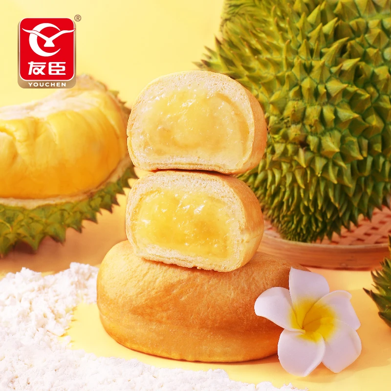 友臣烤榴莲面包奶香宵夜早餐解馋晚上充饥零食蛋糕高端欧包即食