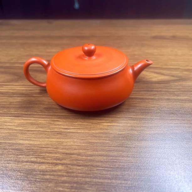 潮州手拉壶（大口径明炉壶）茶具泡茶壶全手工红泥手拉壶手制朱泥壶