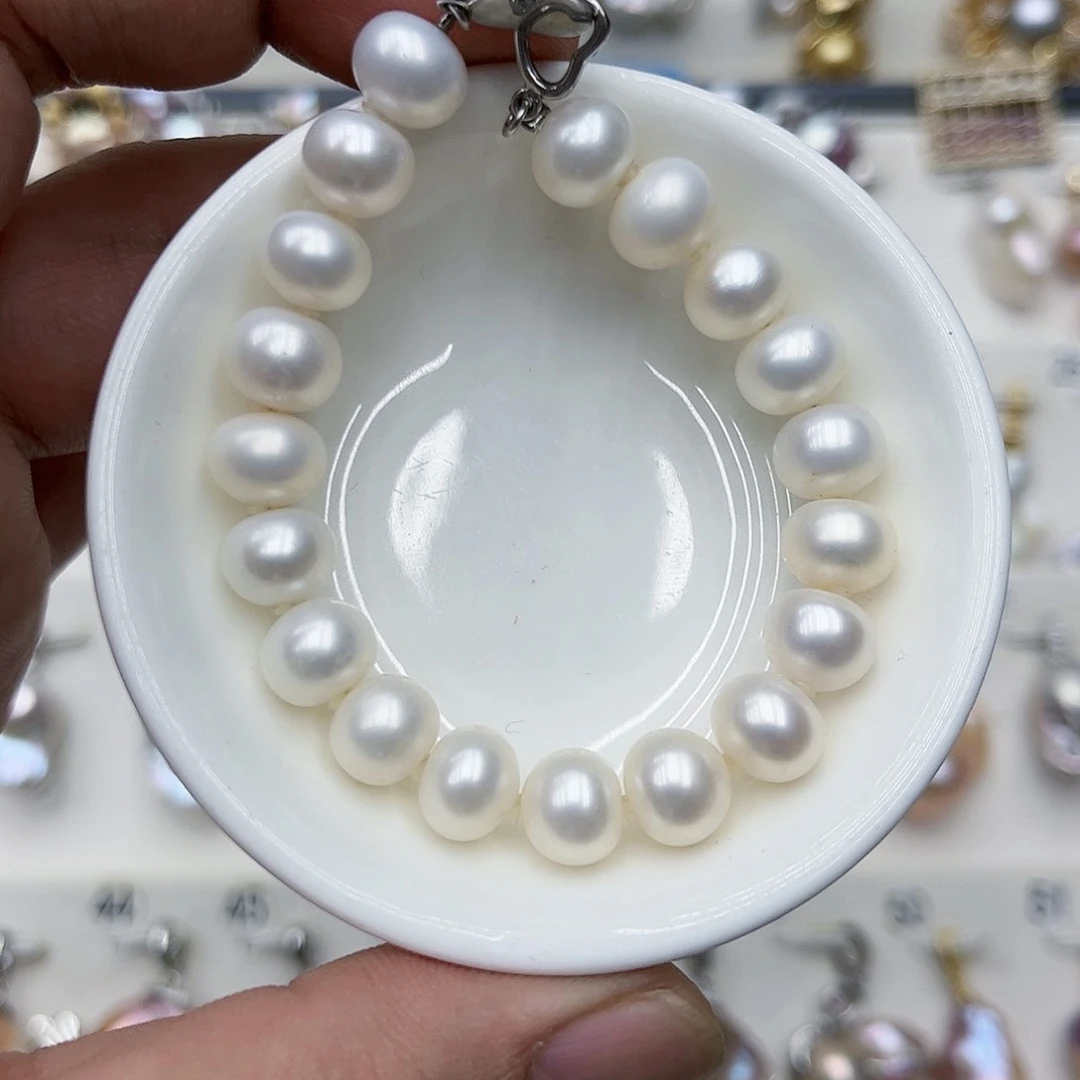 淡水珍珠颈饰银S925镶嵌小****猫01