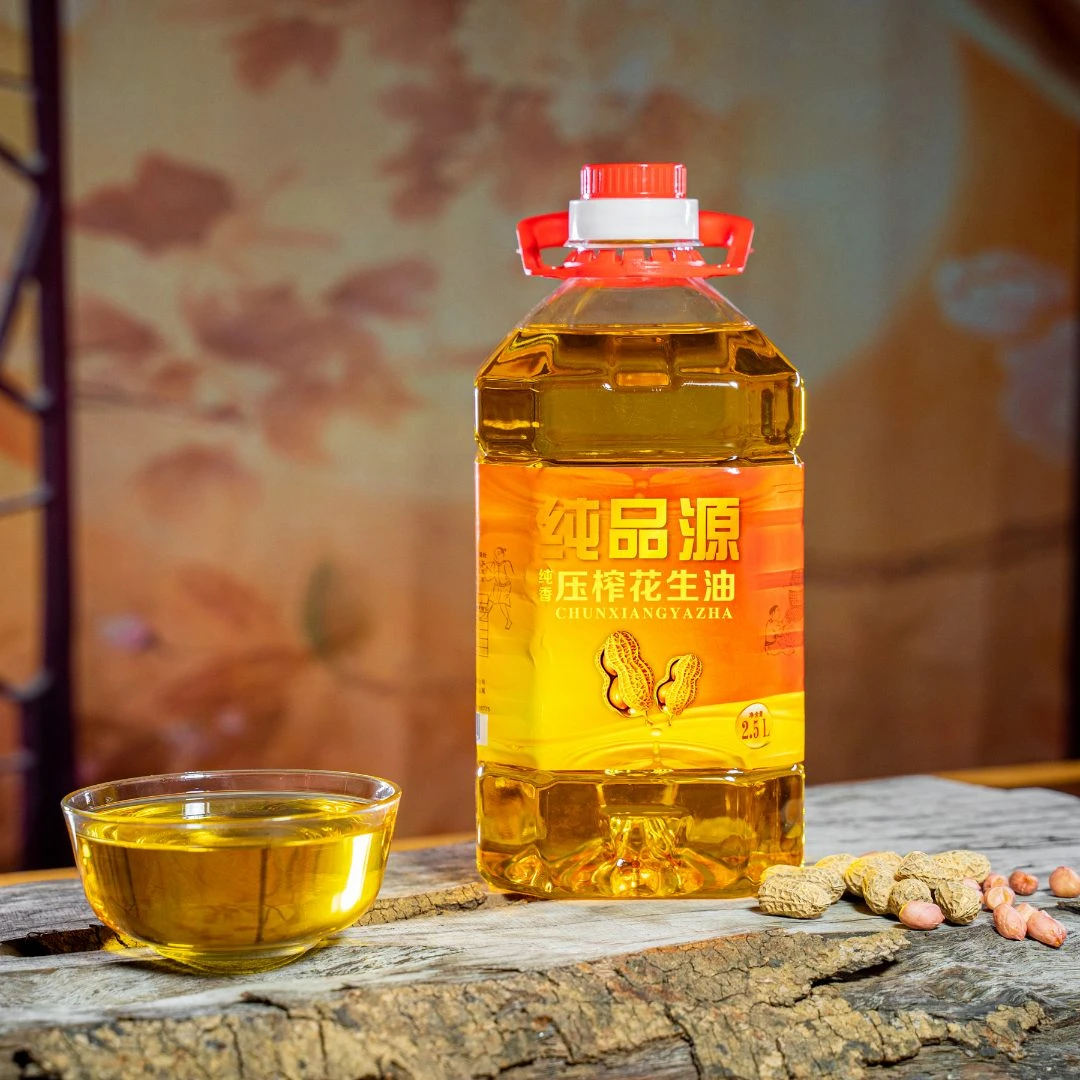 纯品源广东茂名传统工艺压榨2.5升纯正浓香食用油纯品源花生油