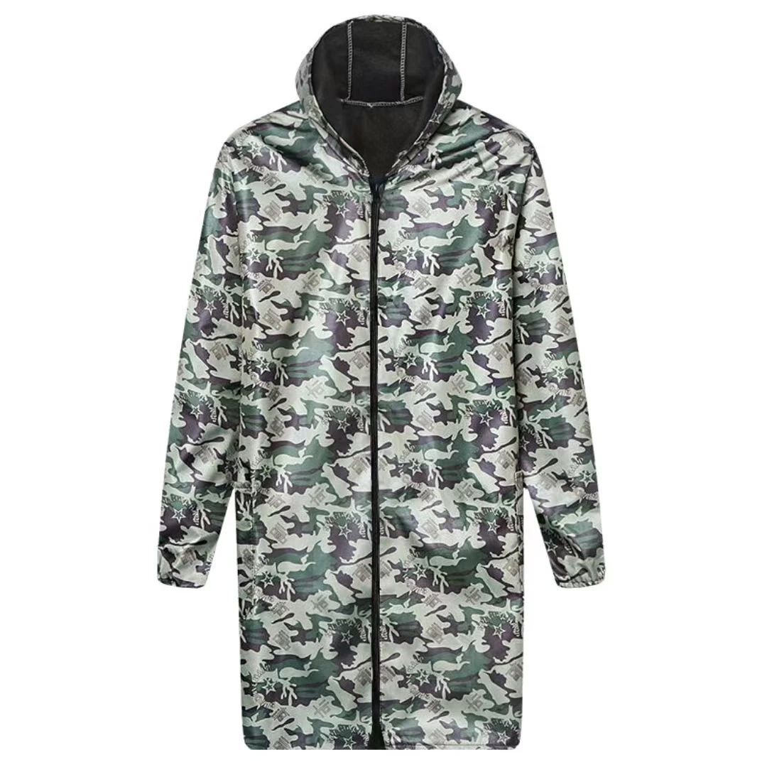 工作服定制劳保大褂单层加厚可印字绣字耐脏长款防尘迷彩汽修搬运