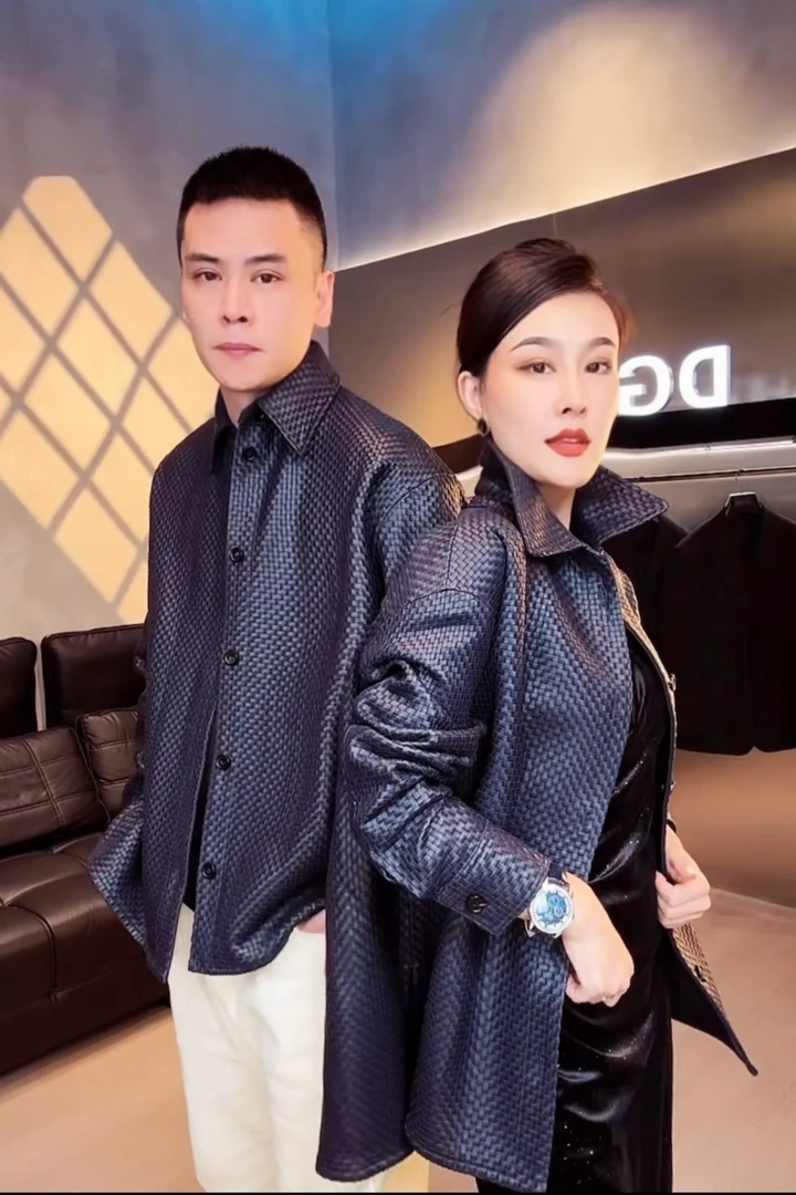 意大利进口高奢100羊皮手工编织男女同款时尚长袖衬衫皮衣外套