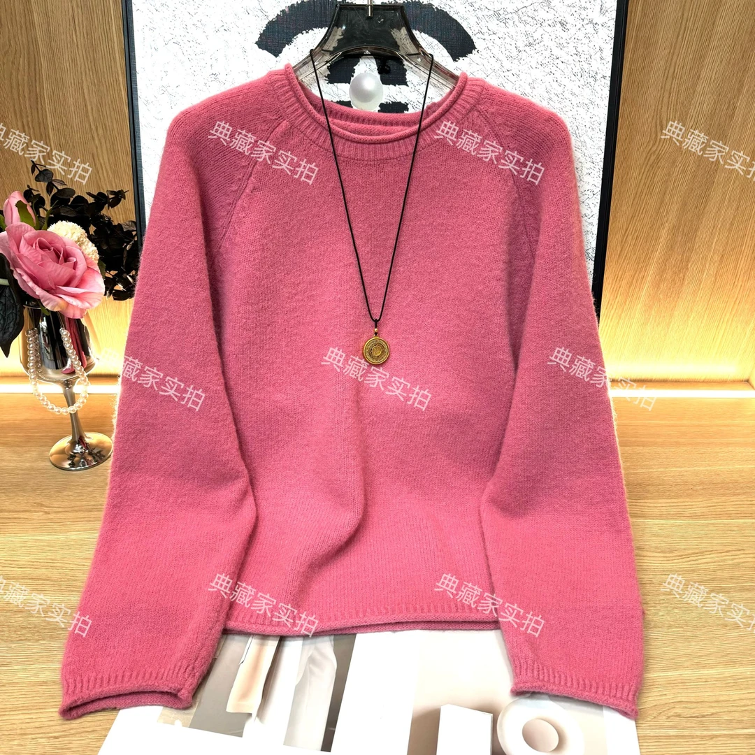 【 原创定制】高级感毛衣春季新款中长款宽松时尚百搭软糯针织衫女