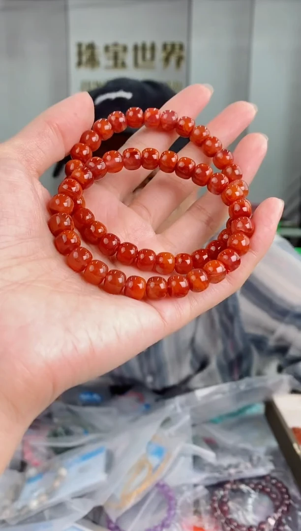 【闪购商品】南红玛瑙手串未镶嵌604多样性发其一