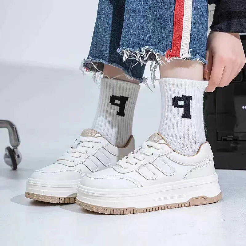 228 厚底小白鞋女2024春季新款增高女鞋百搭轻便运动休闲鞋爆款