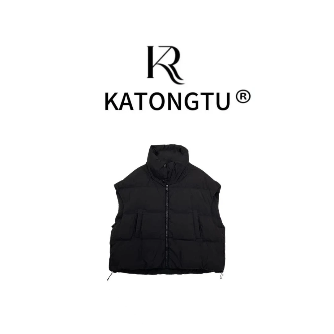 katongtu/卡通兔 【塞纳河畔】2024秋冬立领短款百搭马甲   YN24199