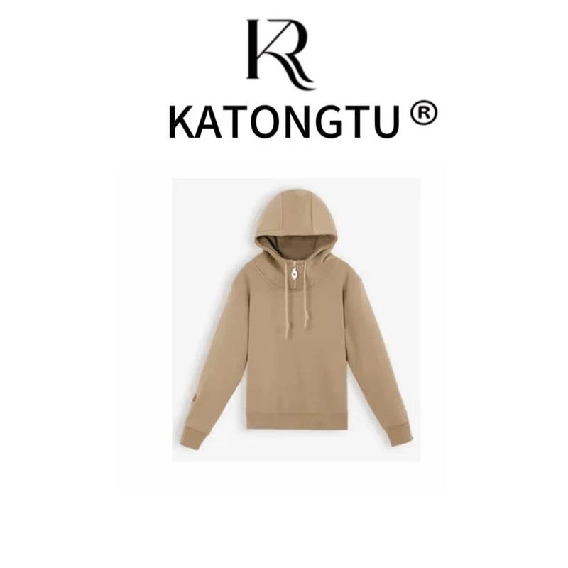 KATONGTU 【显瘦密码】秋冬加厚时尚百搭休闲连帽卫衣     SF107YN