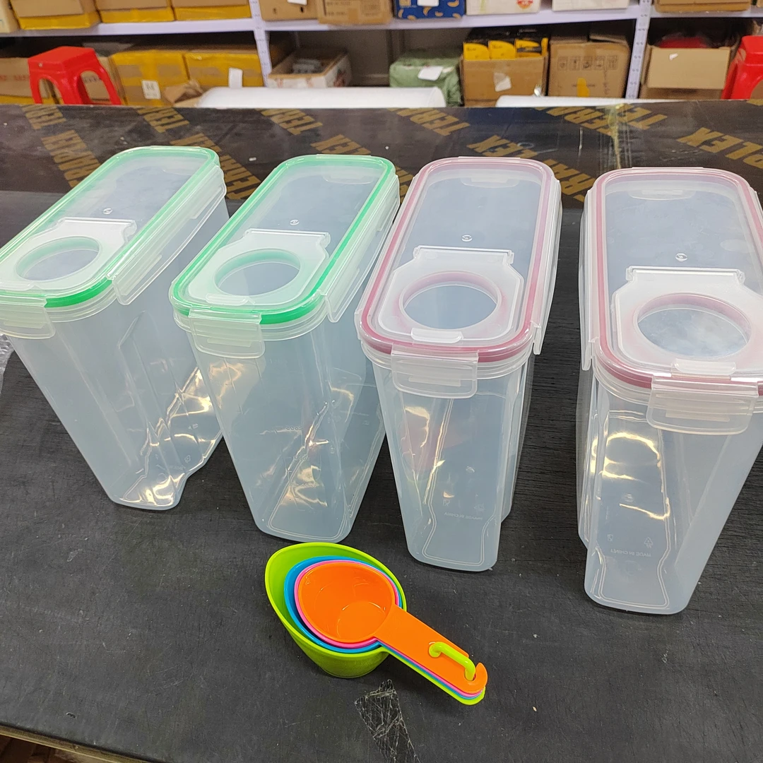 五谷杂粮收纳盒4个(有瑕疵个别底不平)