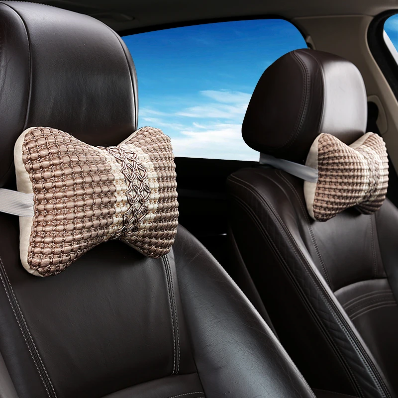 【冲量】汽车冰丝枕头颈椎靠枕车用座椅颈枕头枕护颈枕车内骨头枕