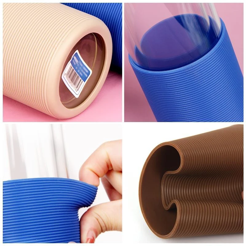 各杯型橡胶杯套5.8-9cm保温杯套玻璃水杯防烫隔热保护套硅胶套厚