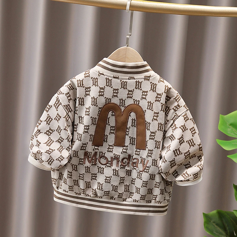 春秋款男童小童洋气休闲儿童男宝宝帅气韩版长袖帅气时尚外套外穿