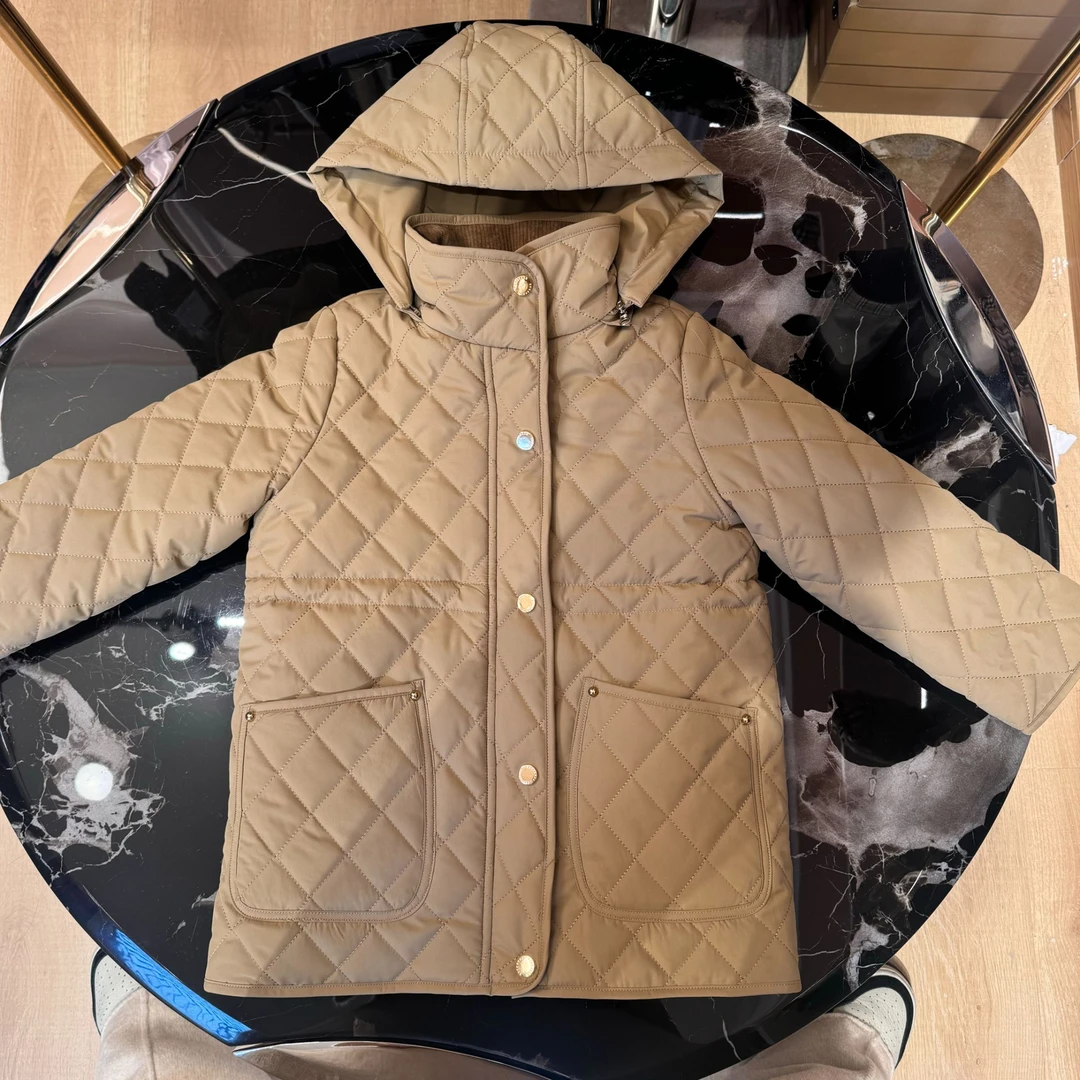 66069冬季新款中性款男女童时尚洋气连帽中长款棉服