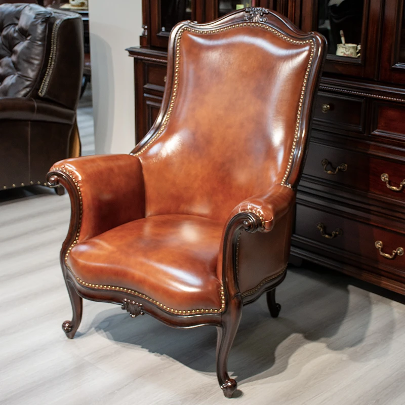 头等舱太空老板椅真皮椅太空舱老虎椅办公椅美式单人椅