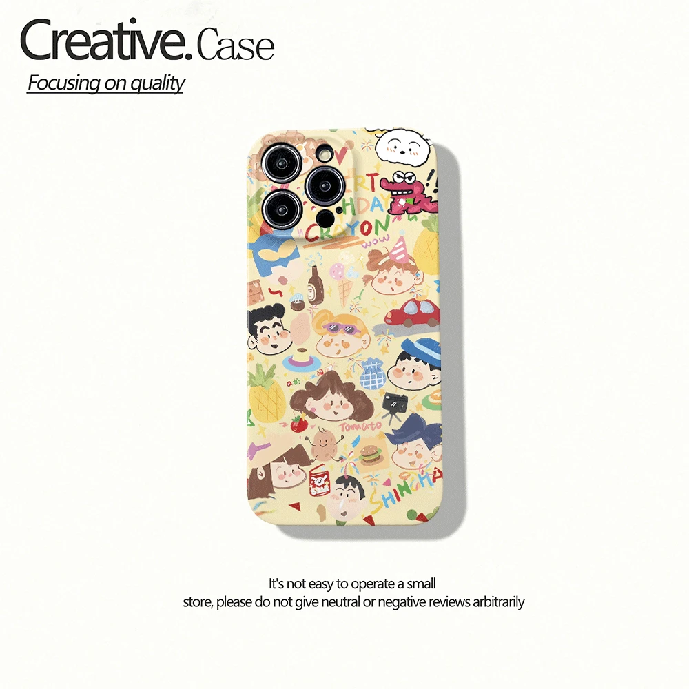 小新全家福可爱创意小众苹果华为vivo小米oppo荣耀手机菲林硬壳