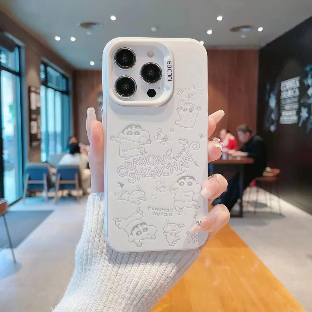 卡通蜡笔小新适用15promax_13苹果14_12_11手机壳vivo13华为oppo