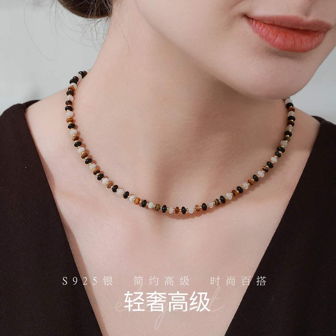 S925银小众设计轻奢高级感重工项链锁骨链