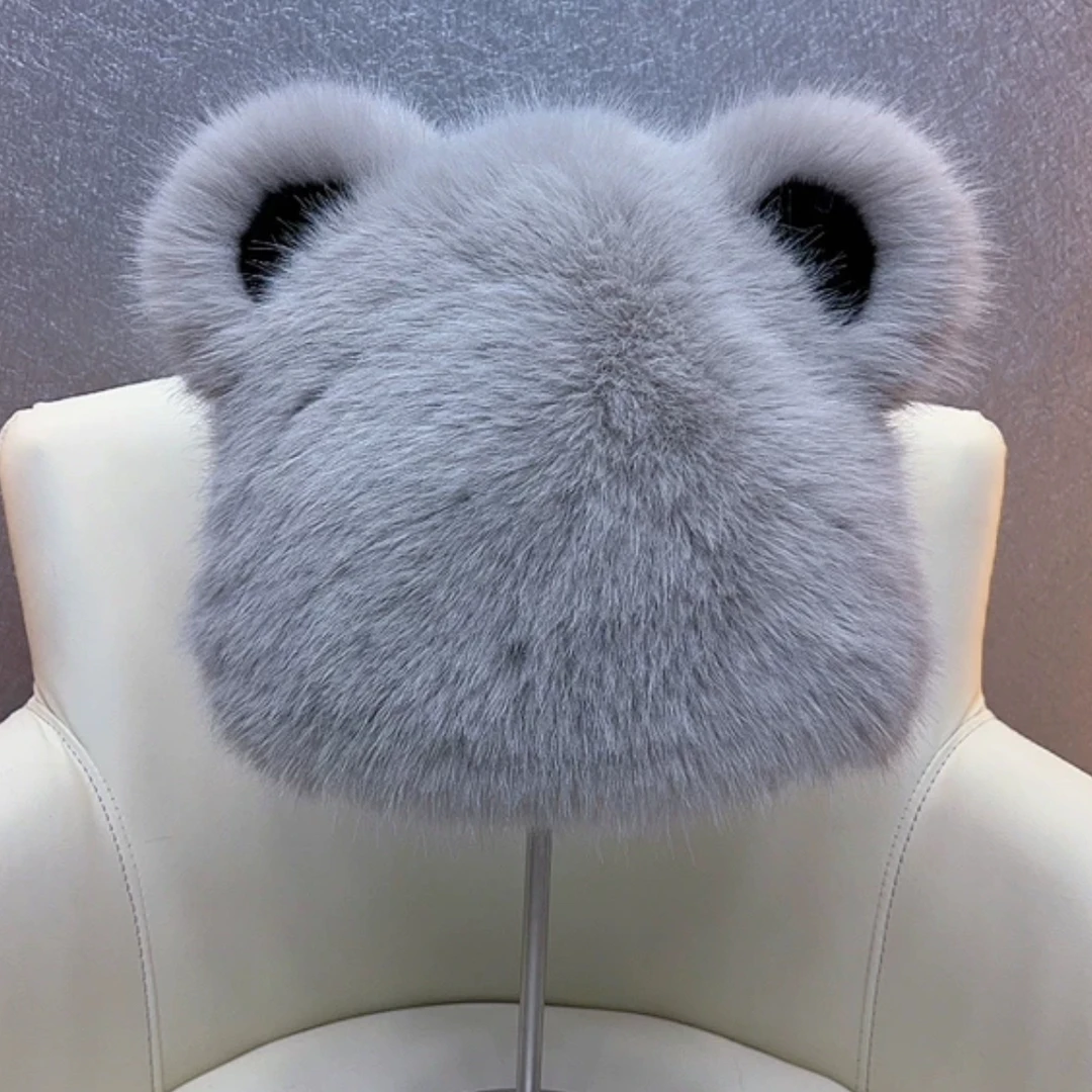 欧貂毛毛帽子 2024新款冬季必备