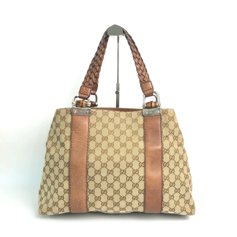 95新 GUCCI/古驰 安洁利严选古驰编织手提带腋下包WHZ406129