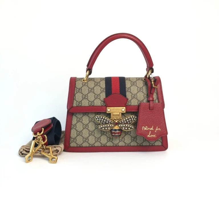 95新 GUCCI/古驰 安洁利严选Gucci古驰玛格丽特蜜蜂包WHZ19626H