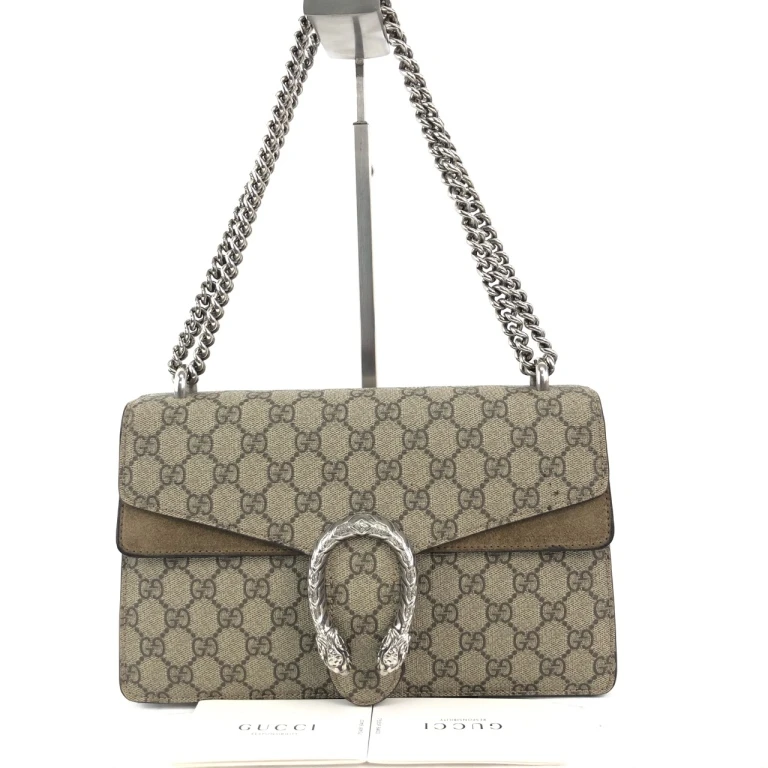 95新 GUCCI/古驰 安洁利严选Gucci古驰酒神链条单肩包WHZ17748H