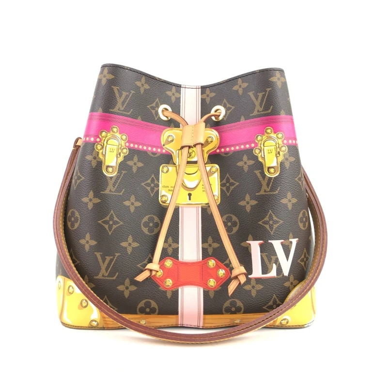 95新 LV 安洁利严选 LV宫廷老花水桶单肩包 WHZ15465H