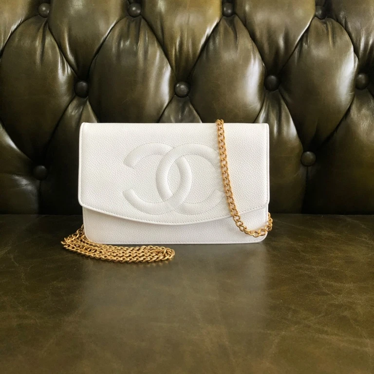 95新 Chanel/香奈儿 安洁利严选 CHANEL白金woc链条包WHZ19064H