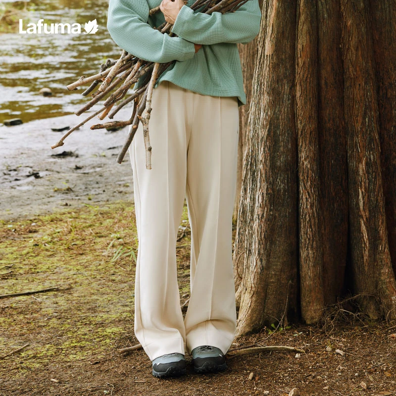 Lafuma乐飞叶直筒棉裤秋冬季宽松休闲裤户外加厚长裤女LFPA4CL61