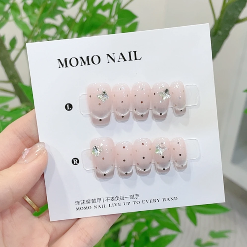 【晚宴】纯手工穿戴美甲~娅娅手工穿戴甲美拉德钻
