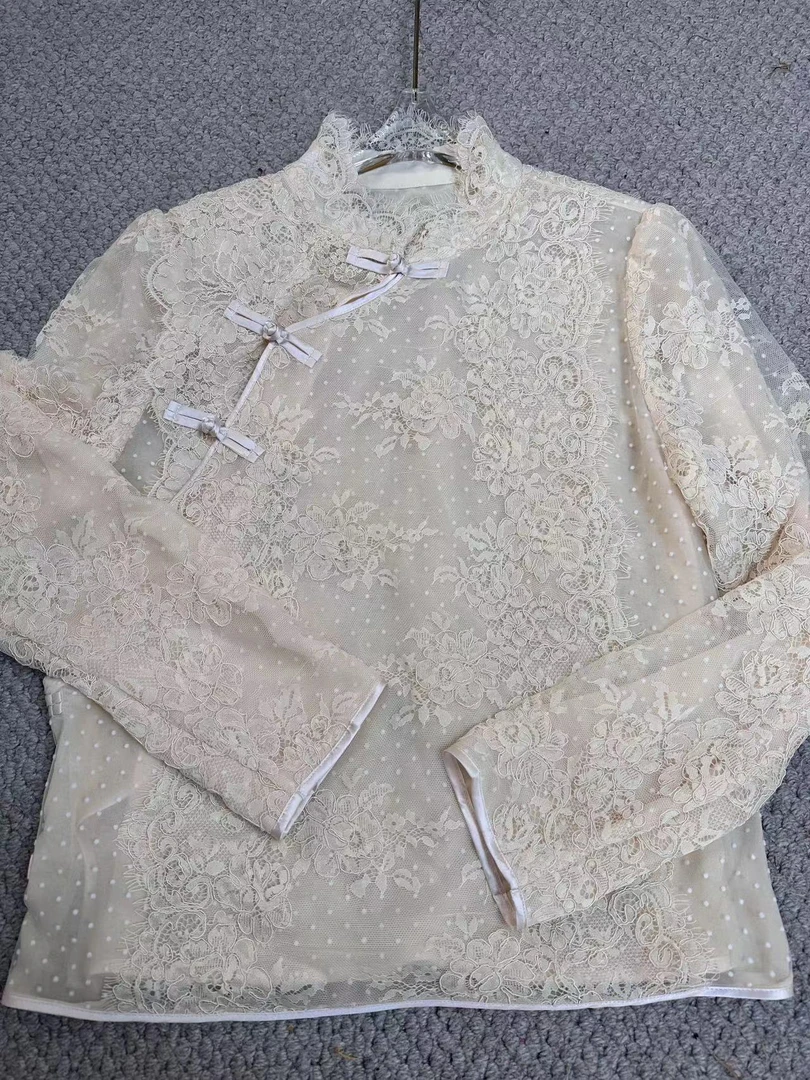 【初柚】深圳南油女士长袖网红时尚气质复古民国风