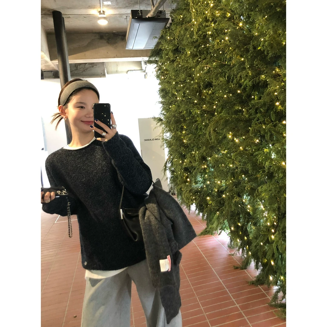 WXLSTUDIO 12/06  智性北欧 ji简美利奴羊毛圆领套头毛衣