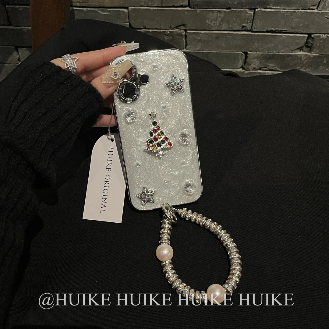 滴胶圣诞树全包适用苹果16手机壳iPhone15/14/13promax12气质华为