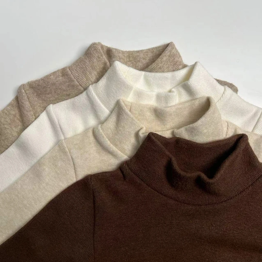 儿童春秋宝宝打底衫男宝宝女宝宝保暖内衣低领不勒脖男童女童上衣