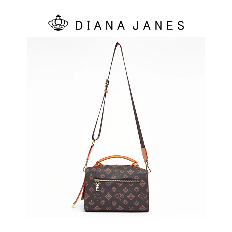 Diana janes/PVC秋冬新款潮流百搭休闲枕头包斜挎包