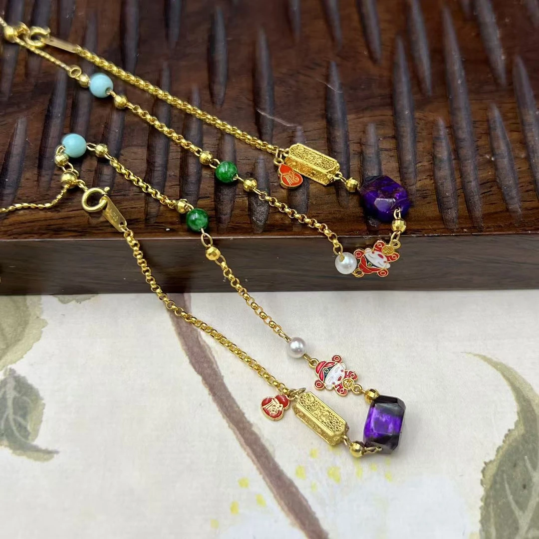 【北野珠宝】18K金舒俱来DIY手链-B132H-40多样性发一【尺寸5mm】